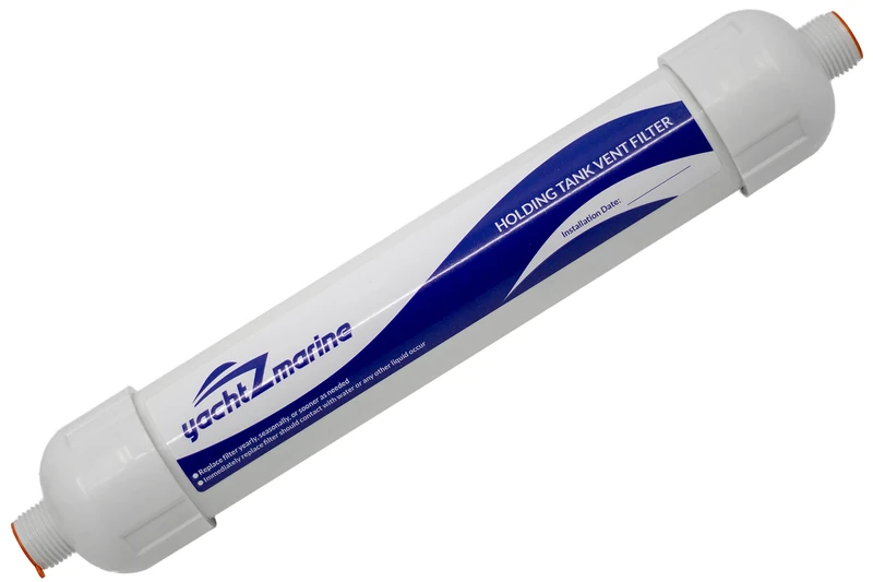 yachtZmarine Holding Tank Vent Filter - Direct Generic Replacement for: Dometic, SeaLand, ECO, SaniGuard, Marine Holding Tank Vent Filter, 309311002 309310002 (5/8" vent hose with 3/4" GHT connectors) - Image 1