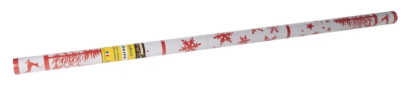 Disposable tablecloth damask paper in roll 6 M long X 1.18 M wide - Damask paper with a chic and classic universal pattern - Box of 12 rolls - Red Christmas