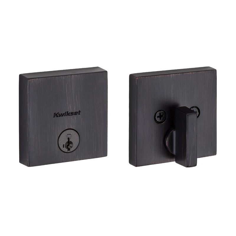 Kwikset 92580-027 Deadbolt, Venetian Bronze