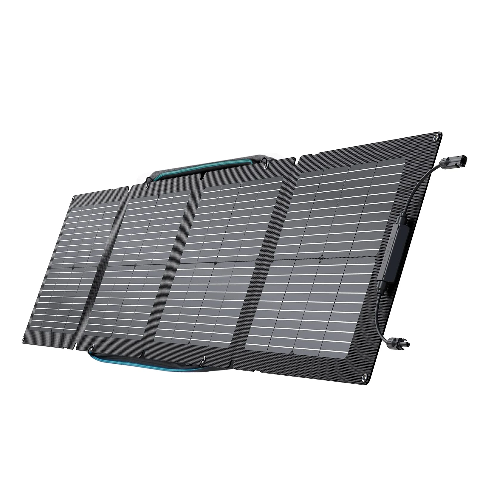 EF ECOFLOW 110W Portable Solar Panel for Power Station, Foldable Solar Charger Chainable with Adjustable Kickstand, Waterproof IP68 for Outdoor Camping Indoor RV