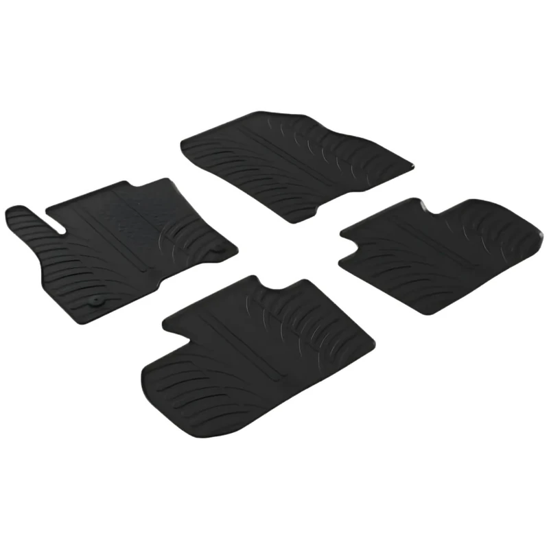 Gledring 0803 set of rubber mats suitable for Nissan Leaf II (ZE1) 2018 - (T profile 4 pieces + mounting clips)