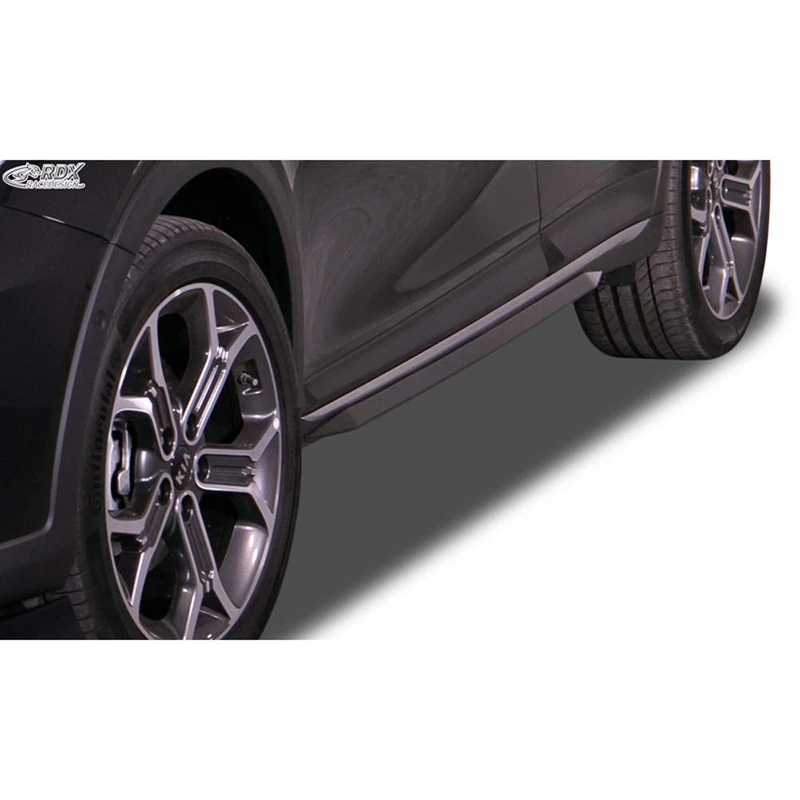RDX Racedesign Side skirts 'Slim' compatible with KIA XCeed 2019- (ABS glossy black)