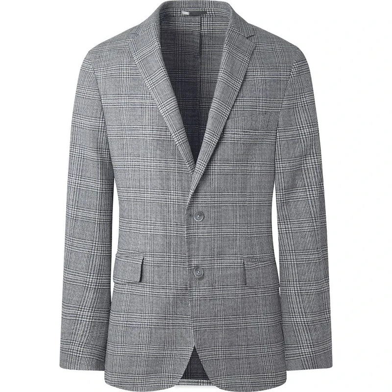 Hackett London Men's Strch SLUB HPSACK Jacket, Grey (Middle Grey), 40W/30L