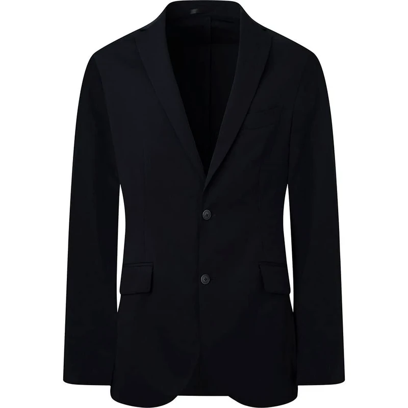 HACKETT LONDON Men's BI-Strch TECH Jersey Jacket, Black (Black), 50W/34L