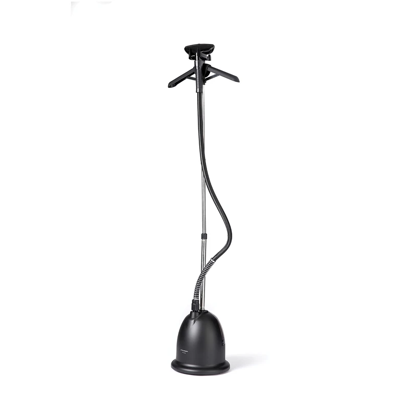 Steamery Upright Home Clothes Steamer Cumulus, 1750W, UK Plug, Hanger, Heat Protection Glove, 60 Minutes Continuous Steaming, Wrinkles Remover, Black