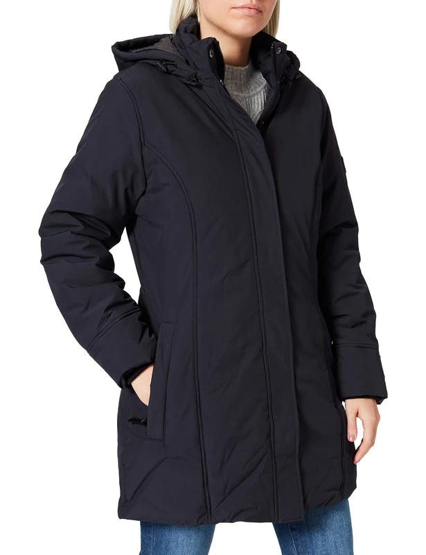 Timezone Women's Puffer Buffer Coat, Night Blue, M - Image 1