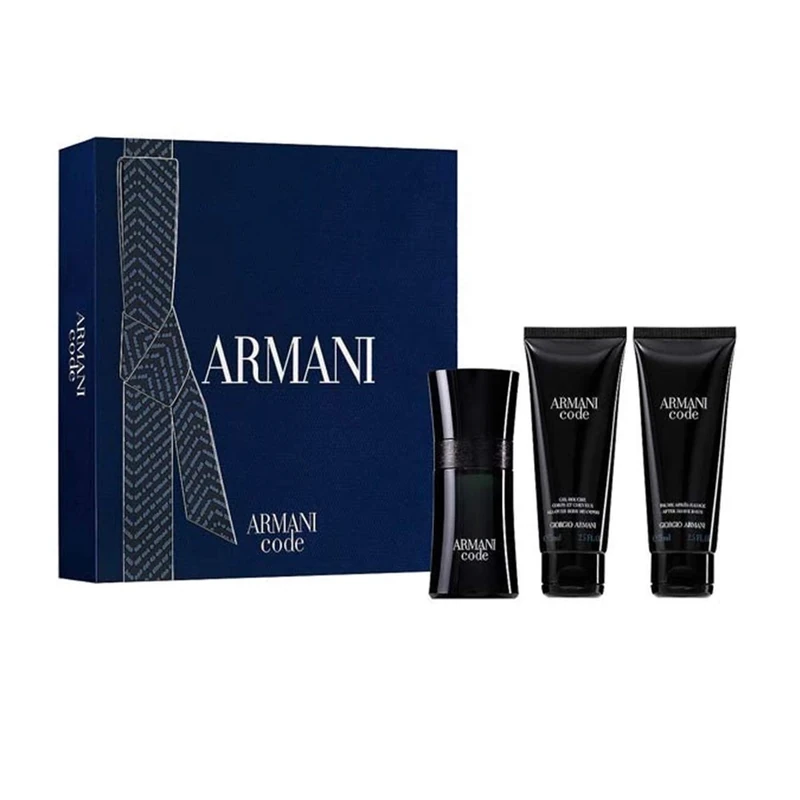 Giorgio Armani Code homme/man Gift Set (Eau de Toilette, 50 ml, Shower Gel, 75 ml, Body Lotion, 75 ml), 200 ml