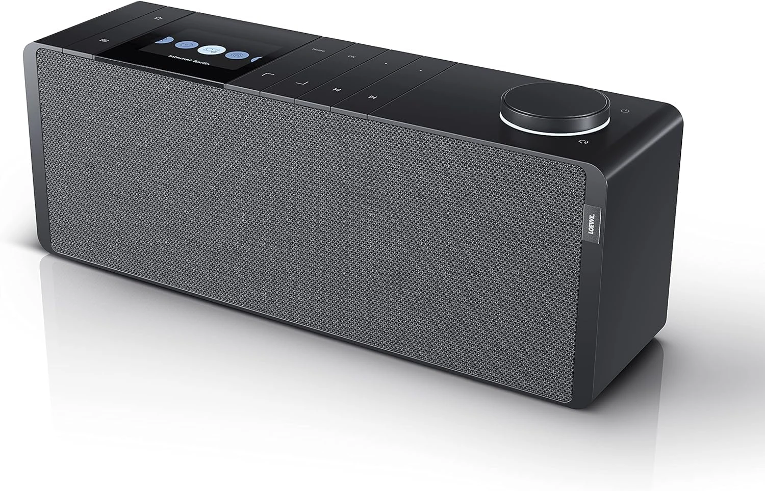 Loewe klang s1 Smart Radio, 80 Watt Speaker with Bluetooth/Wifi Connection, Stream from All Major Services, Exceptional Sound and Modern Design - Basalt Grey