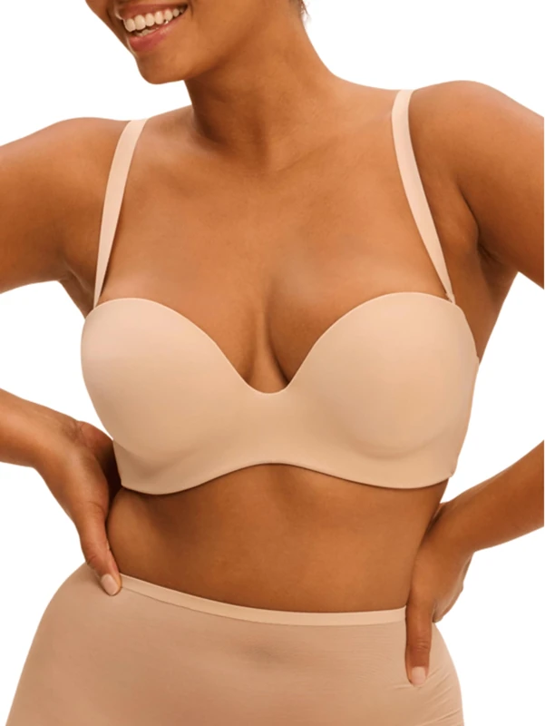 Simone Perele Women's Essentiel Strapless Bra, Peau Rose, 32C