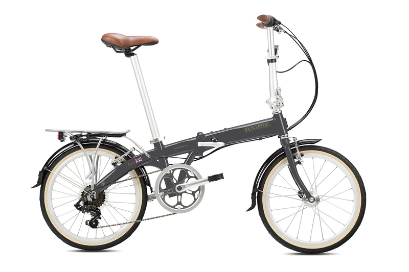 The Bickerton Argent 1707 Folding Bike, 20" Foldable Bike Made from Lightweight Aluminium, Perfect City Bike With Fast Folding & Small Size, Adjustable One Size Folding Bicycle For 5ft to 6ft Cyclists
