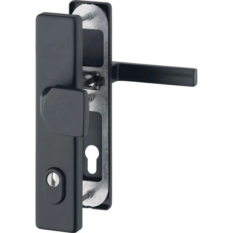 HOPPE SH Austin Exchange Set on Sign PZ 72, Door Thickness 42-47, matt Black