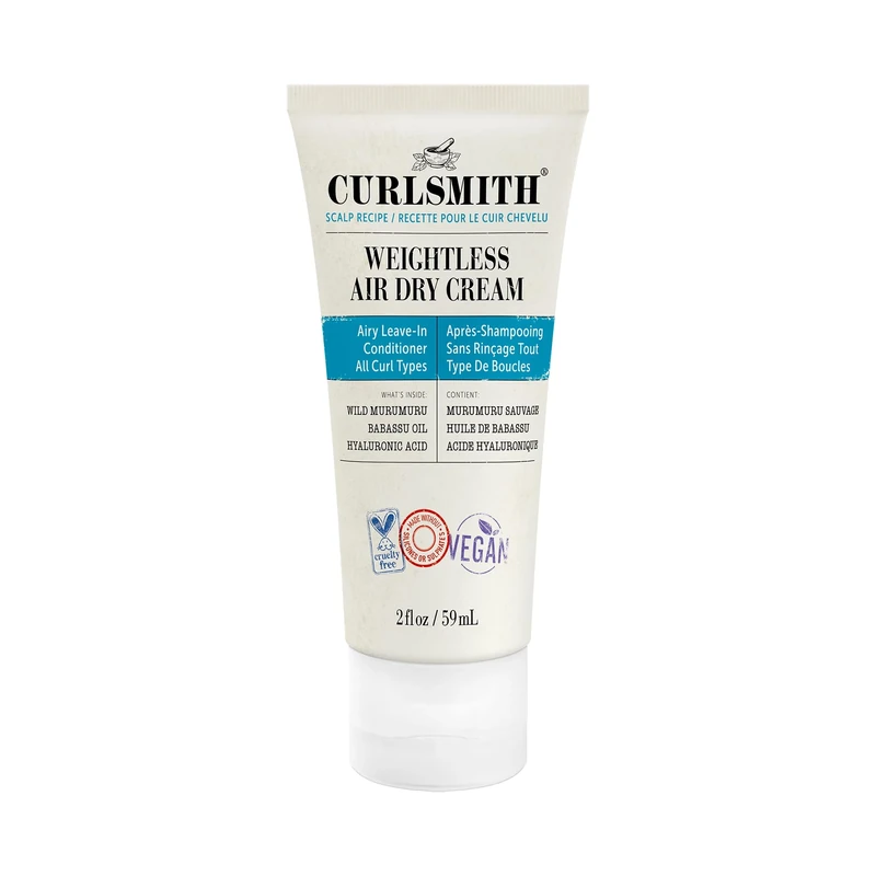 Curlsmith - Weightless Air Dry Cream - Vegan Leave-In Conditioner for Any Hair Type, Smooths Hair (473ml)