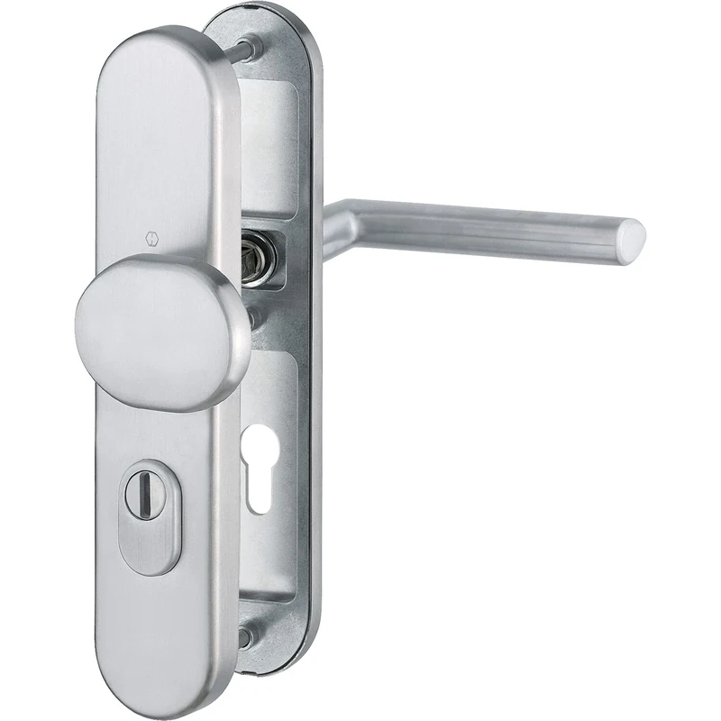 HOPPE Stockholm Safety Change Fitting DIN, Stainless Steel - Image 1