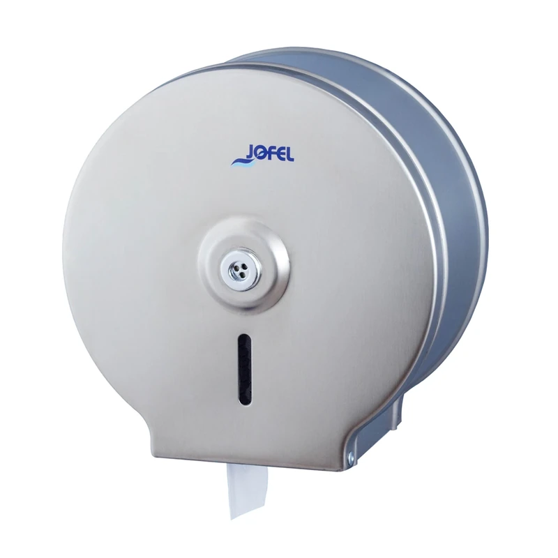 Jofel AE21300 – Classic Toilet Roll Holder in Satin Stainless Steel, Satin Stainless Steel - Image 1