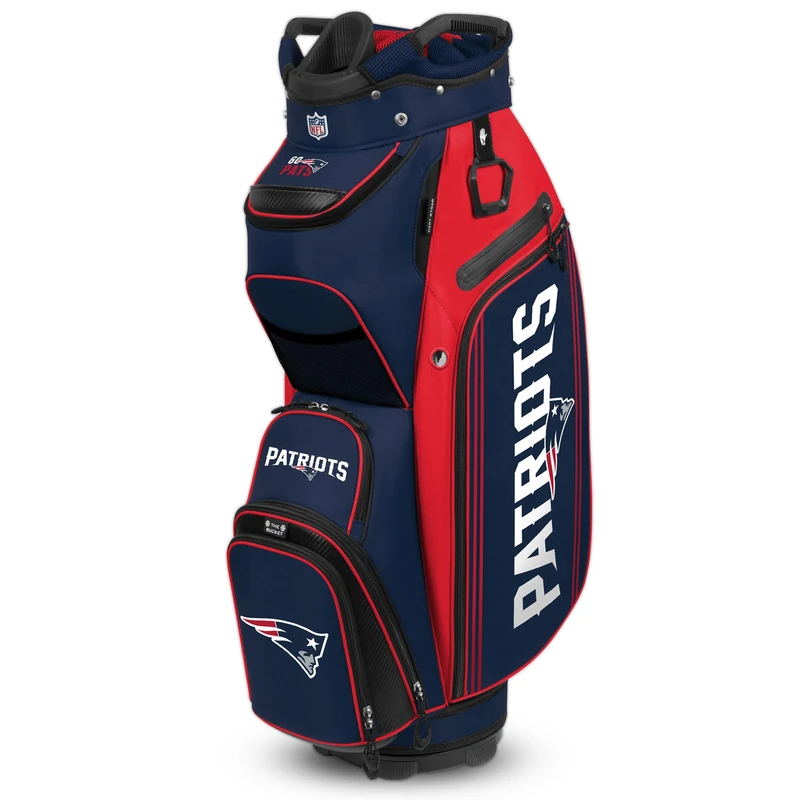 New England Patriots Bucket III Cooler Cart Golf Bag