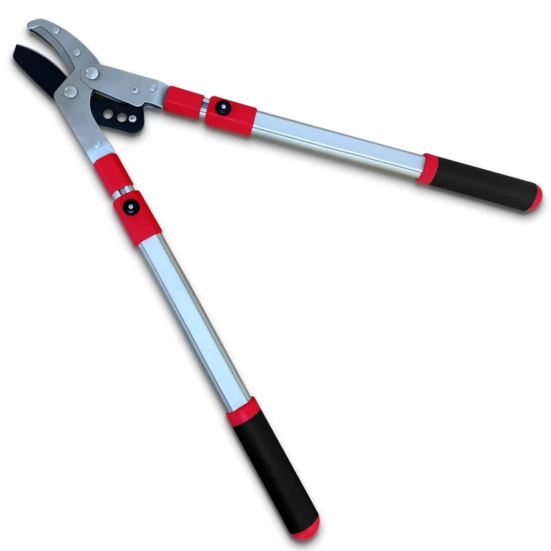 TABOR Tools GG22A Extendable Anvil Lopper with Compound Action, 27-40 Inch Telescopic Tree Trimmer, Long Handled Branch Cutter with ⌀ 2 Inch Cut Capacity, Chops Thick Branches with Ease.