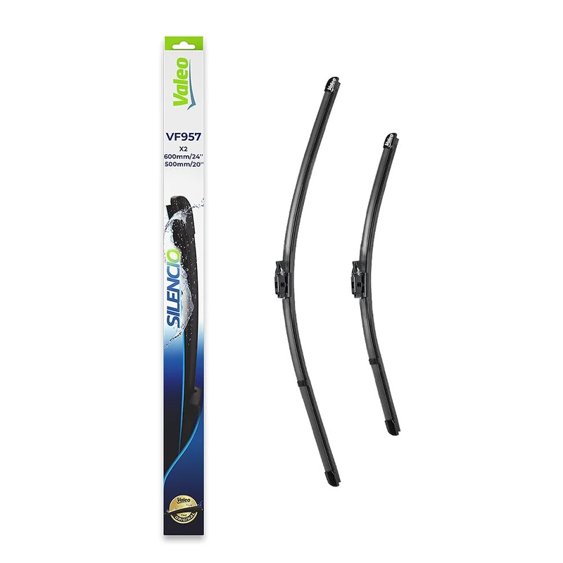 Valeo Silencio Kit of 2 Wiper Blades VF957 - Front - 600 mm / 500 mm