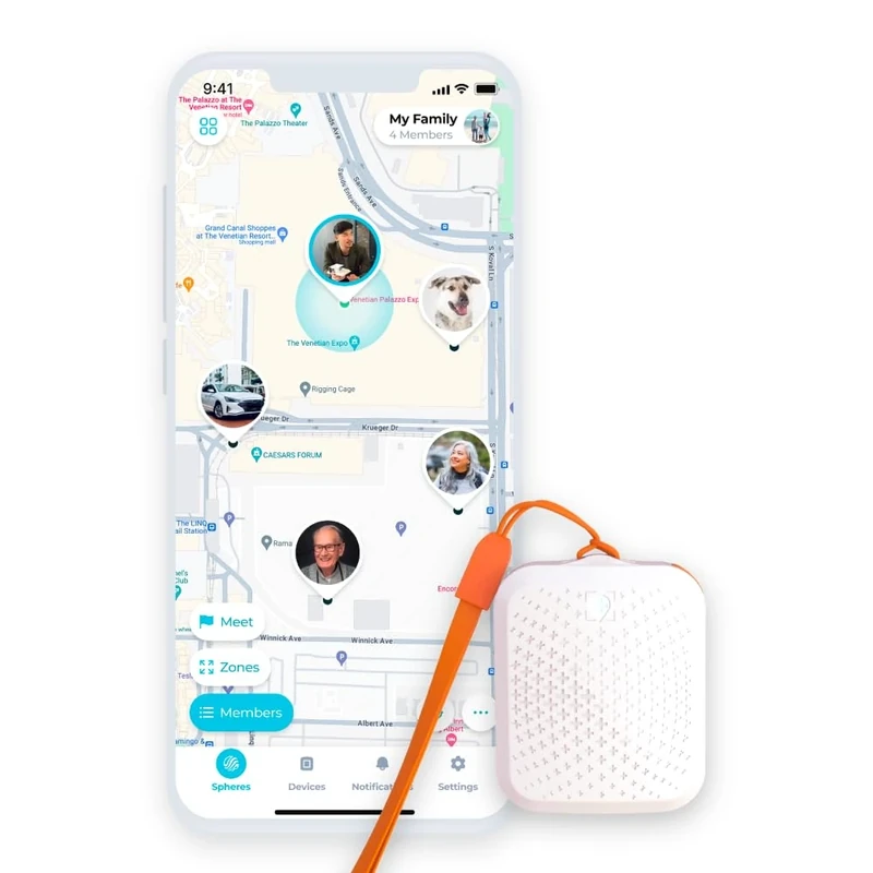 Tack GPS Location Tracker (30 Days battery life) - GPS Tracker, Pet, Kids, Child, Alzheimer (Dementia), Bike, Car, Vehicles, Motorcycles tracking. GPS+Cellular+WiFi positioning. - Image 1