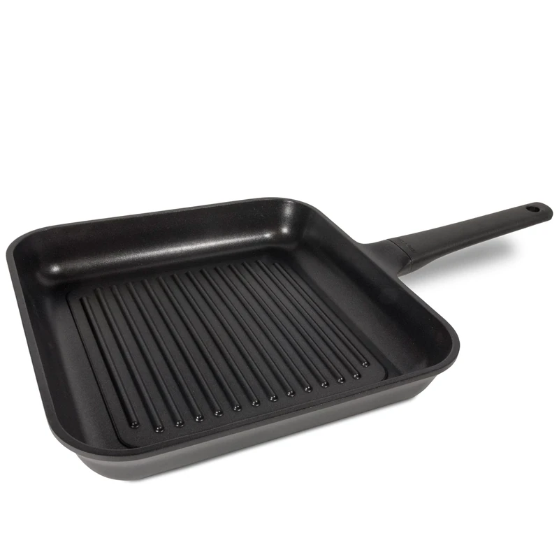 Moneta Lirica Grill Pan 28x28 cm in die-cast Aluminium, Also for Induction - Image 1