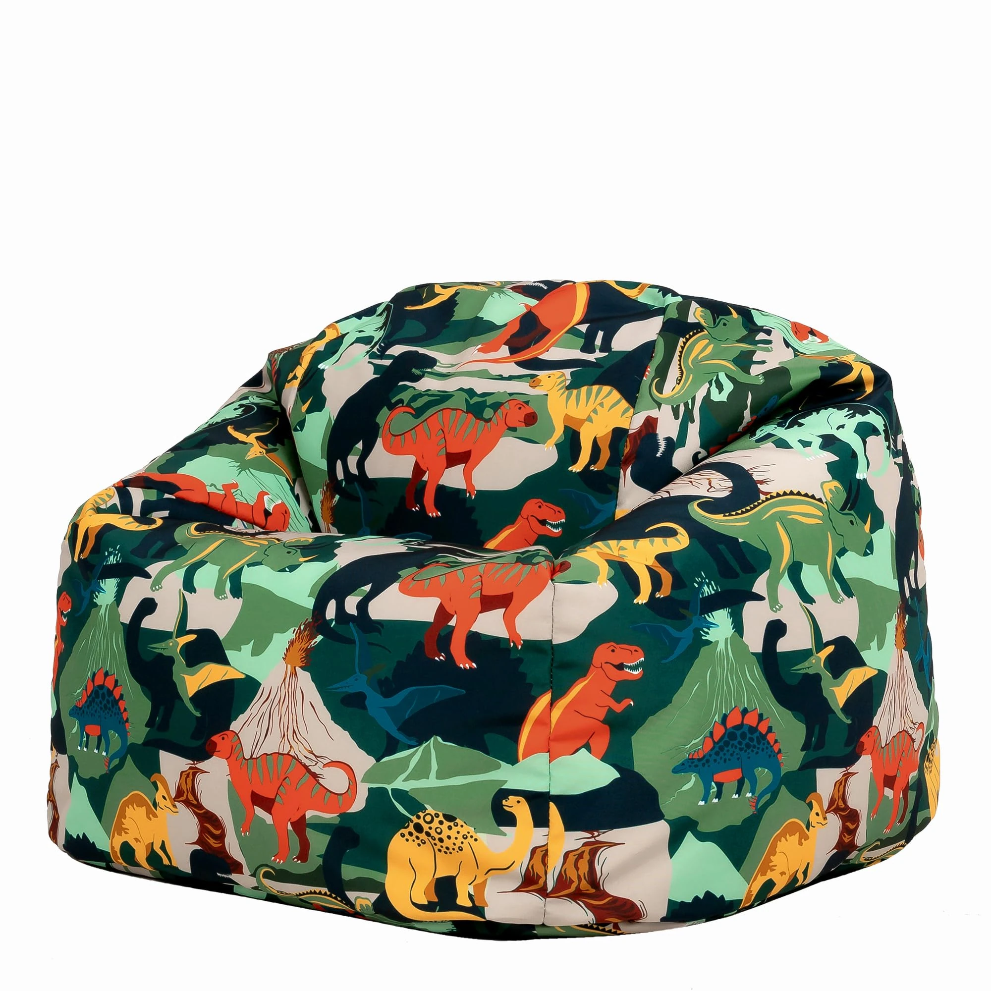 Bean Bag Bazaar Dinosaur Kids Bean Bag, Kids Bean Bag Chair with Filling Included for Girls and Boys, Childs Chair, Beanbags for Children, Nursery Décor, Playroom Décor, Bedroom Accessories