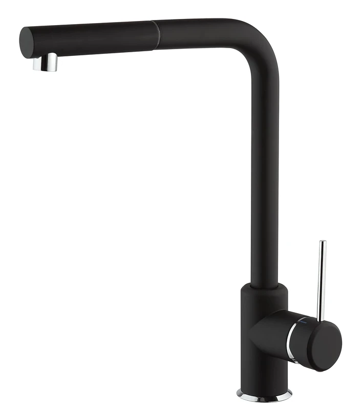Paini Miscelatore 78YO591A90A9 con doccetta estraibile Mixer Tap, Black matt