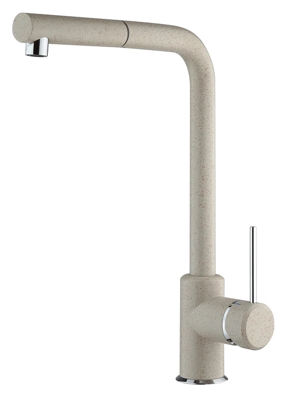 Kitchen Faucet AM10023AV - Single Lever, Single Hole with Pull-Out Shower - Granito Oats