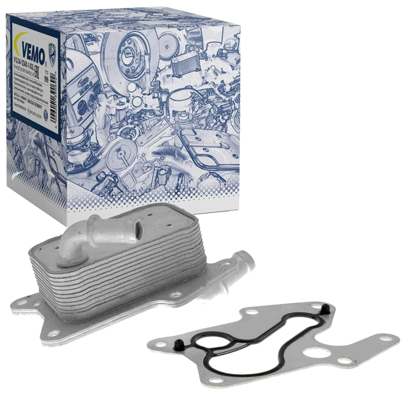 15D VEMO - V30-60-1341 - Oil Cooler, engine oil - Compatible with MERCEDES A2741880101 - Image 1