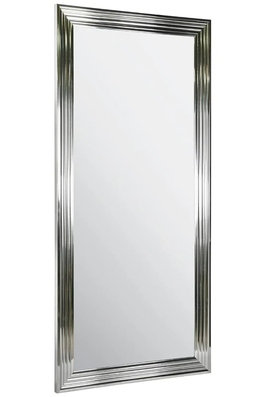 MirrorOutlet Modern Silver/Chrome Layered Wall Mirror 5ft6X2ft6 1672mmX756mm, 167 x 76