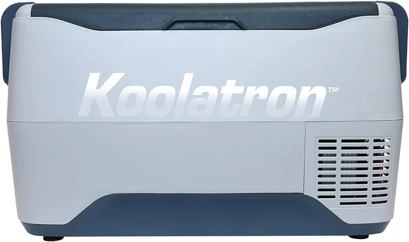 Koolatron Fridge Freezer Electric Cool Box 30L Cooler Box Portable 12v Camping Car Fridge Refrigerator For Campervan Perfect for Road Trips Picnics Travel Compressor Cooling, Range -22 to 10°C Grey