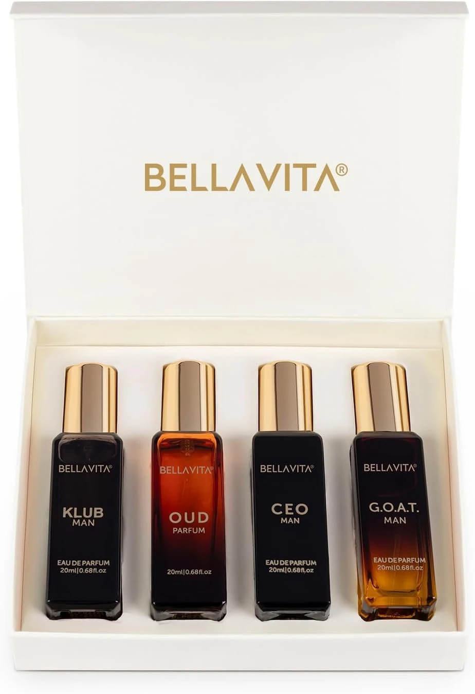 Bellavita Luxury Set with CEO Man, Klub, Oud, and G.O.A.T. | Gift Choice for Birthday and Anniversary