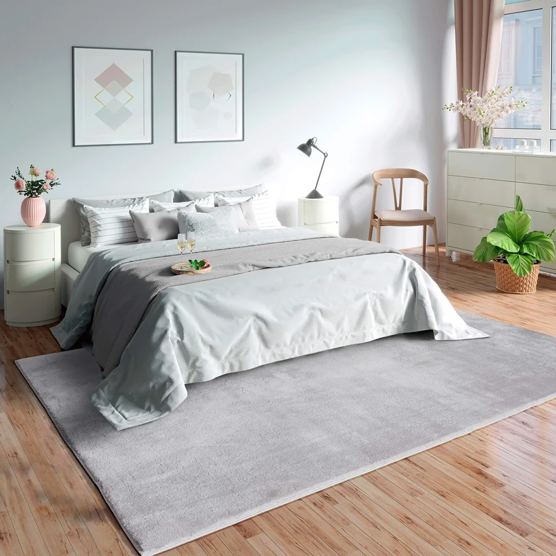 Mias Teppiche Olivia Living room/bedroom rug - washable - 240x340 cm, Grey