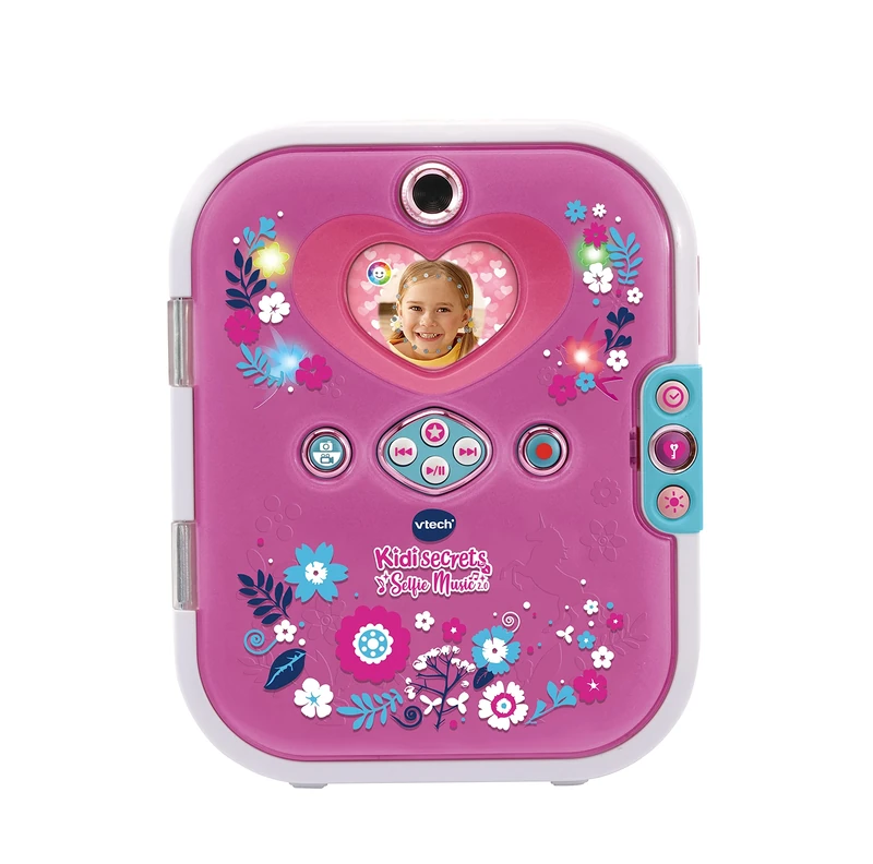 VTech Kidisecrets Selfie Music 2.0 - Kids Diary with 2 Cameras, MP3 Player, Face Recognition, Glow Effects and More - For Kids 6-12 Years