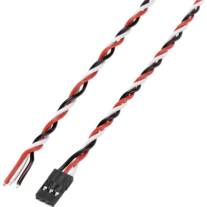 Reely Servo Plug Cable [1 x JR Female - 1 x Open Cable Ends] 30.00 cm 0.35 mm² Twisted - Image 1