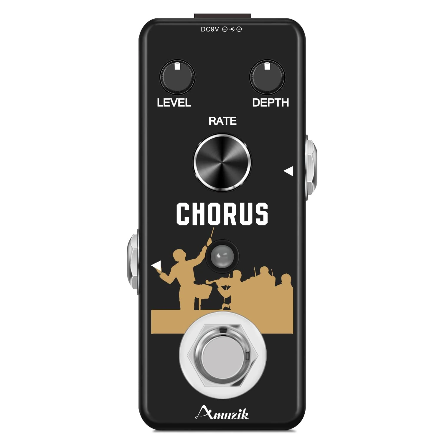 Amuzik Chorus Guitar Effect Pedal - Analog Circuit Multiple Chorus for Electric Guitar - True Bypass