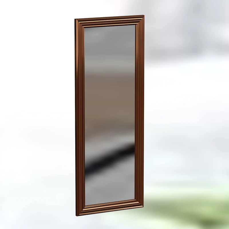 Alphamoebel moebel17 5712 Moots Wall Mirror Bathroom Mirror Hallway Mirror Glossy Frame Bronze Modern 40 x 104 x 2.3 cm