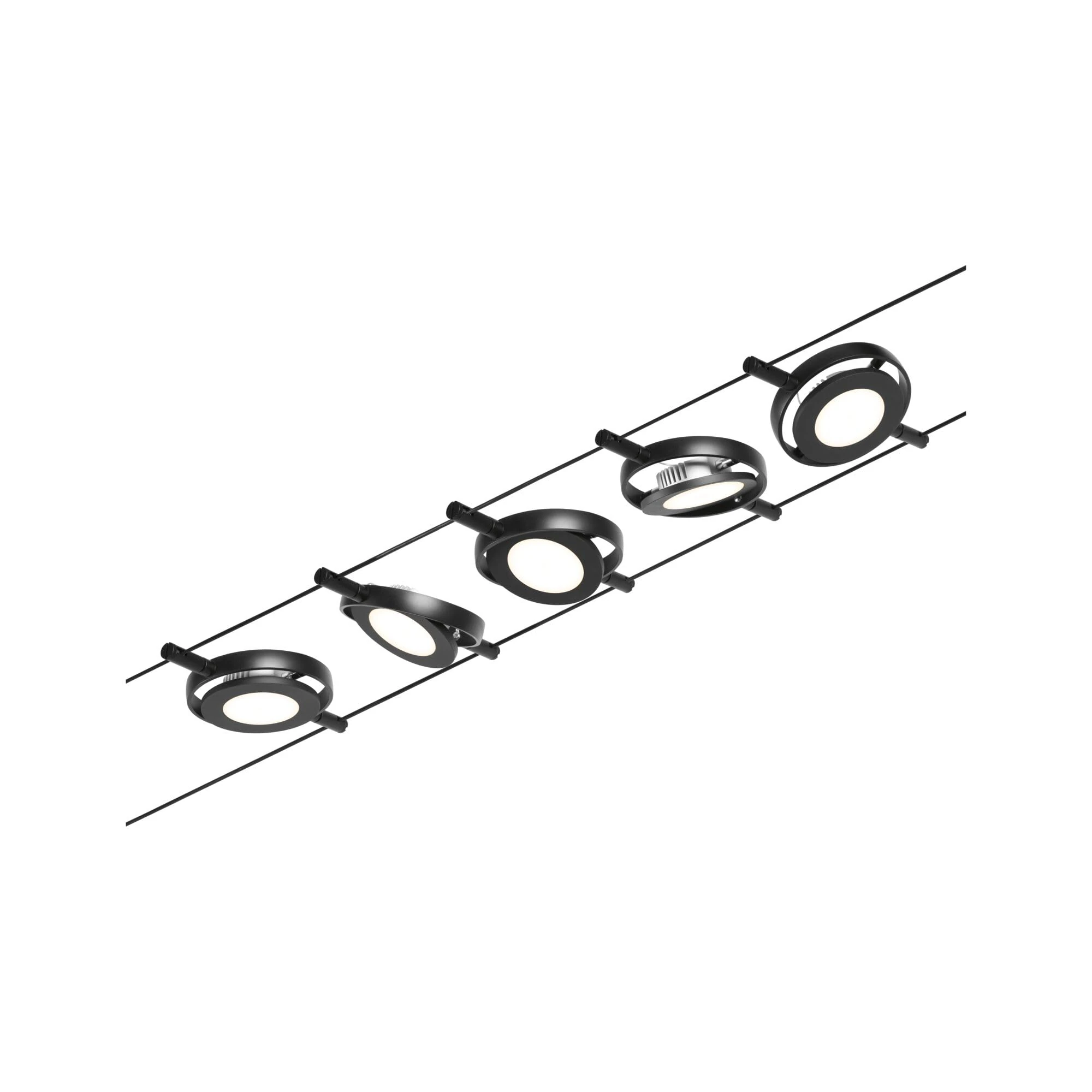 Paulmann Wire Systems Set RoundMac 5x4,5W Black