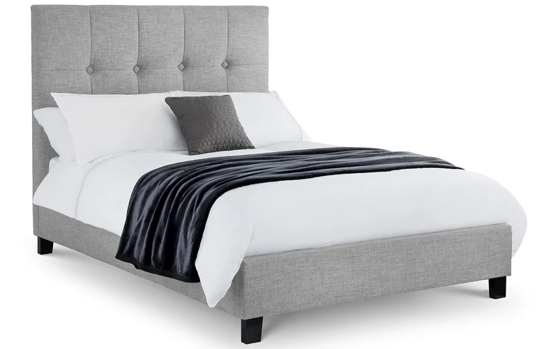 Julian Bowen Sorrento High Headboard Bed 180Cm - Light Grey