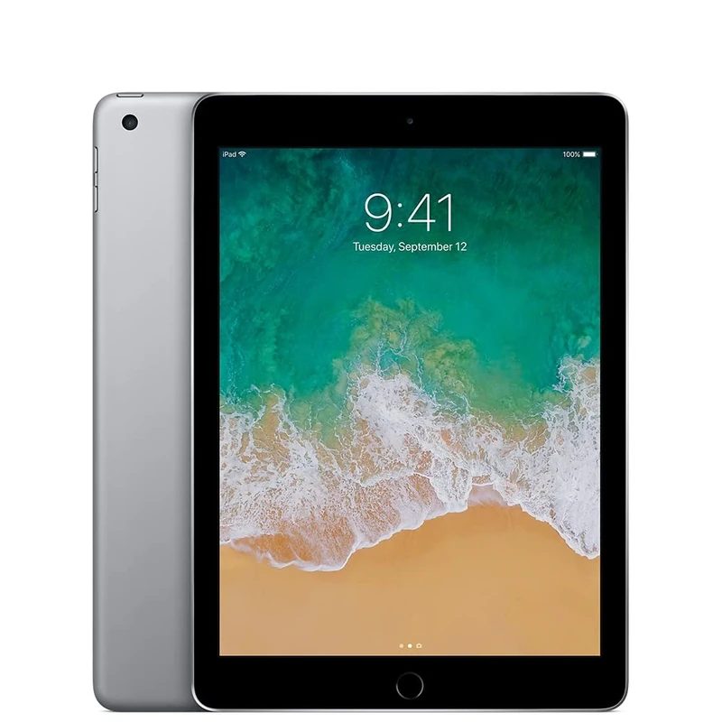Apple iPad (5th Gen) 128GB Wi-Fi + Cellular - Space Gray (Renewed)