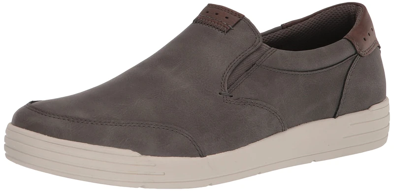 Nunn Bush Men's KORE City Walk Moccasin Toe Sneaker Style Slip On Loafer Shoe, Grey, 8.5 UK