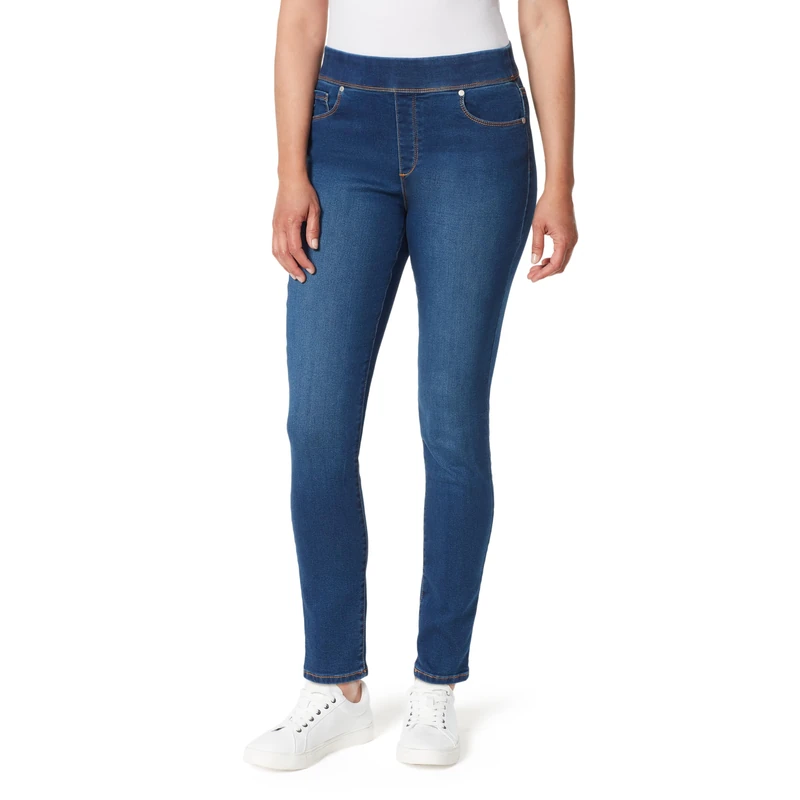 Gloria Vanderbilt Women's Amanda Pull On High Rise Jean, Vermont, 4 Regular