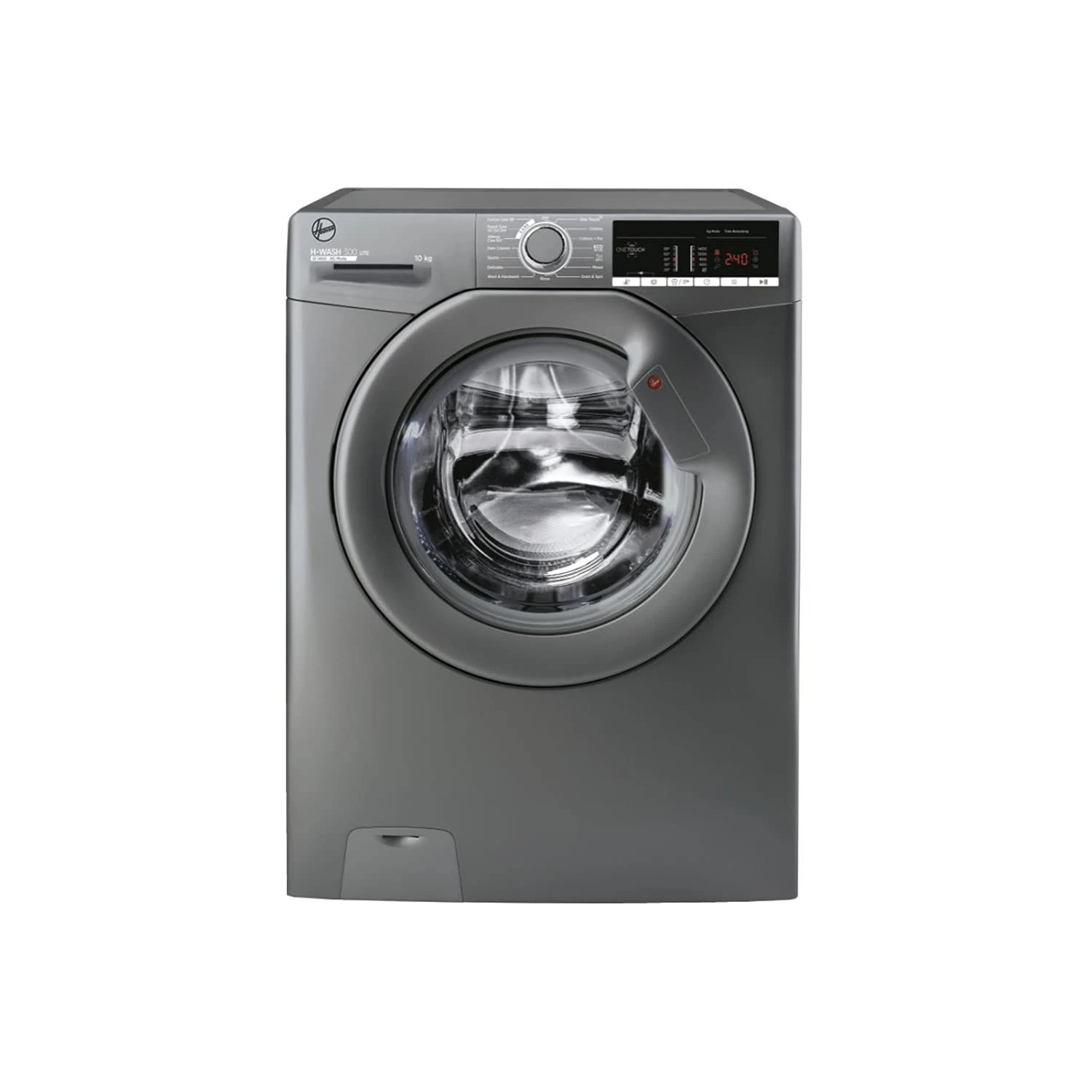 New Hoover H3W410TGGE H-WASH 300 NFC 10kg 1400rpm Freestanding Washing Machine - Graphite