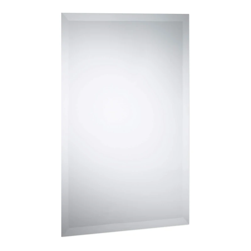 Relaxdays Mirror, Frameless, Wall Mounted, Bathroom, Hallway, Living Room, Dimensions: 40 x 60 cm
