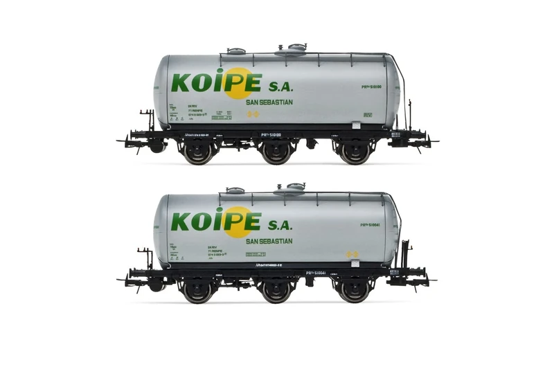 Electrotren - RENFE, 2-unit set 3-axle tank wagon, Koype livery, period IV