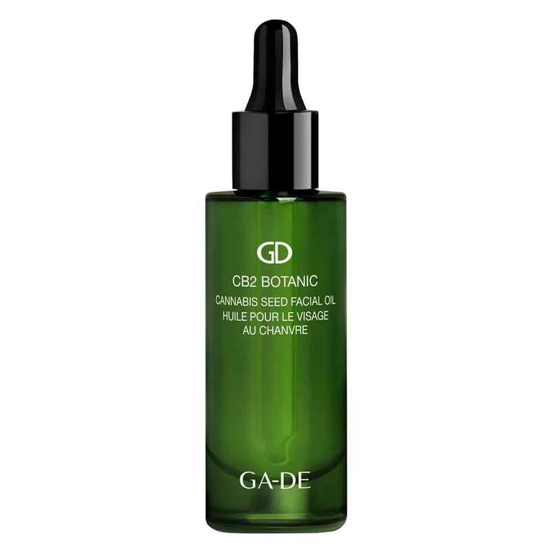 GA-DE Botanic Cannabis Seed Facial Oil - Lightweight Nourishing Face Oil - with Grapeseed Oil, Silk Touch Elixir Complex, and Vitamin E - 1 oz