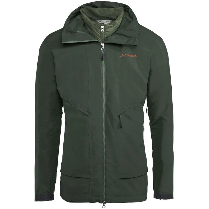 VAUDE Men's Elope 3-in-1 Double Jacket, mens, Double jacket, 42434, Spinach, XXL