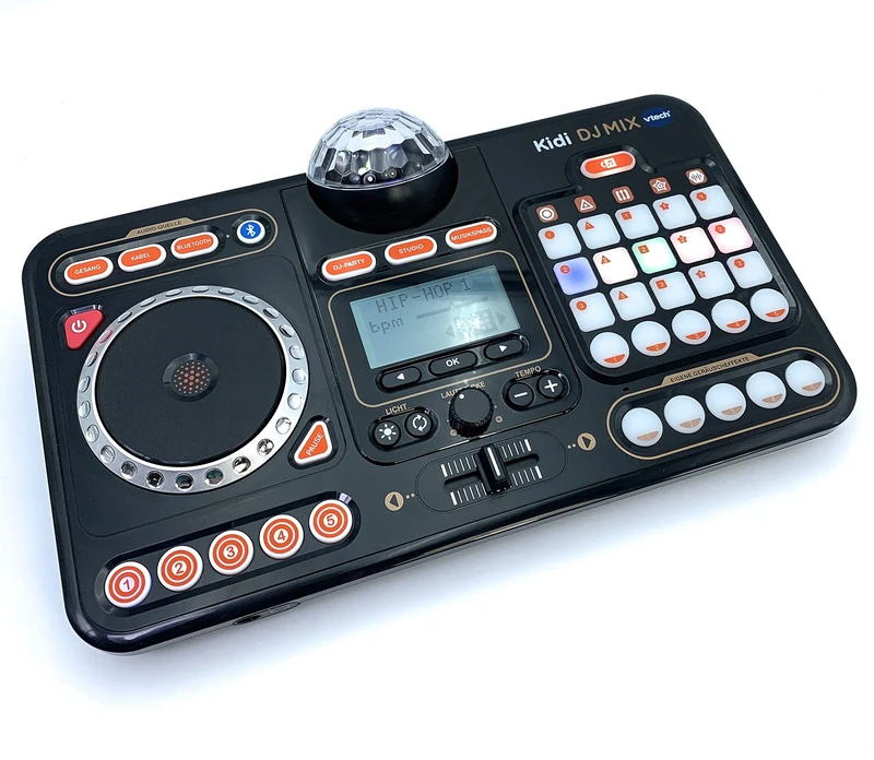 VTech Kidi DJ Mix — 10-in-1 DJ mixer with launchpad, jog wheel and many effects for editing music — For children aged 6-12