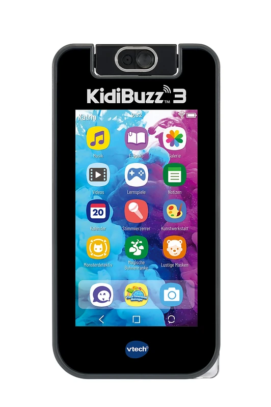 VTech KidiBuzz 3 — Multifunctional Messenger for Kids — With Secure Internet Browser, Educational Games, Messaging App, Camera, Multimedia Player, and More — For Kids Aged 5-12