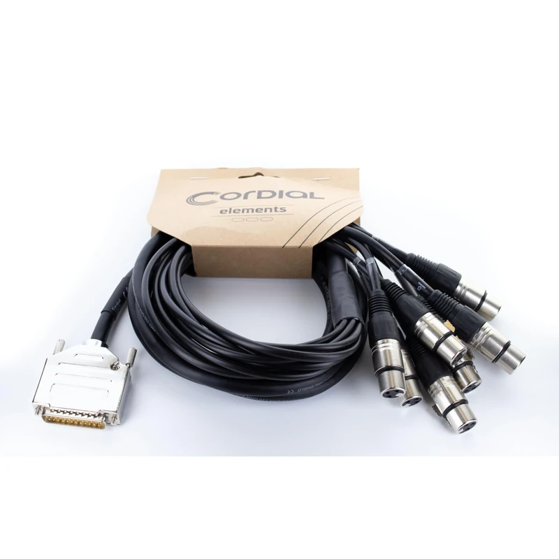 Cordial 3m Sub-D / 8 XLR Female Interface Cable