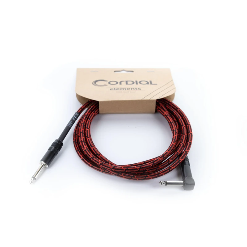 7.5m Red Tweed Guitar Jack Cable