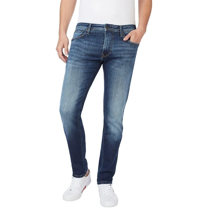 Pepe Jeans Stanley Men's Jeans, Blue (Denim-gu4), 28W x 34L - Image 1